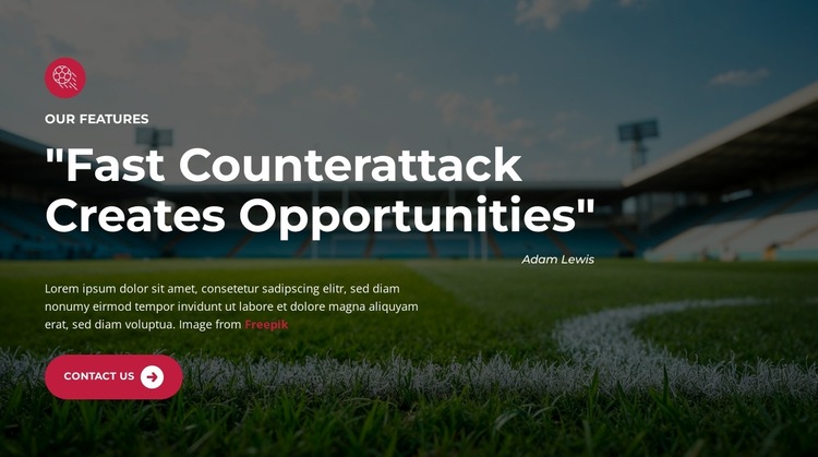 Champions Lift The Trophy HTML5 Template