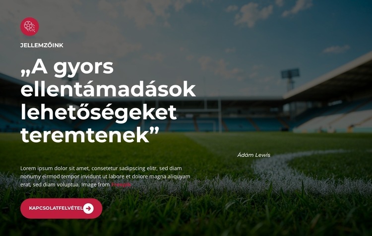 Bajnokok emelik fel a trófeát HTML Sablon