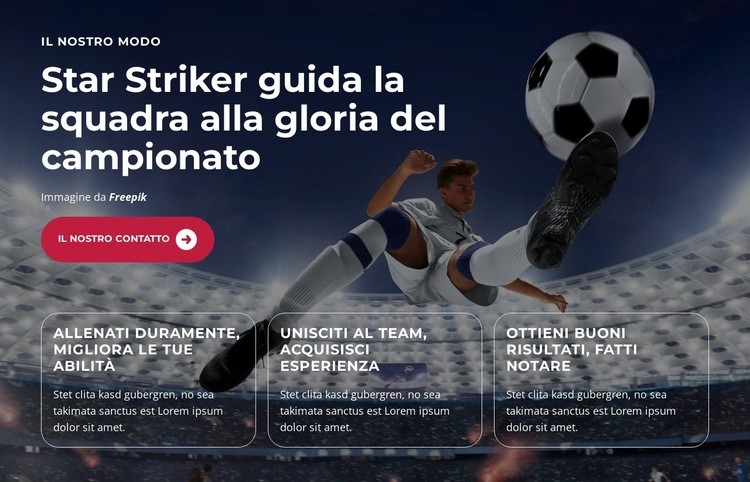 I giovani talenti brillano Modello HTML5