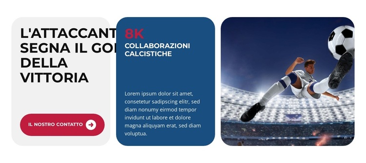 Prestazioni di squadra inarrestabili Modello di sito Web