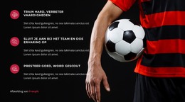 Verdediger Redt De Wedstrijd - Volledig Responsieve Sjabloon