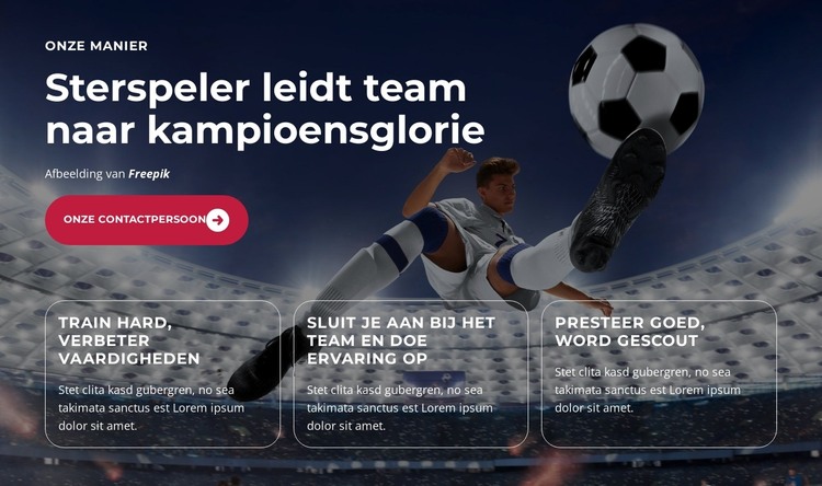 Jong talent schittert HTML-sjabloon