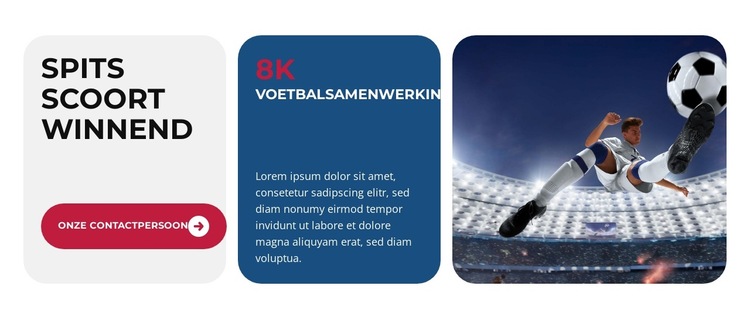 Onstuitbare teamprestaties Website sjabloon