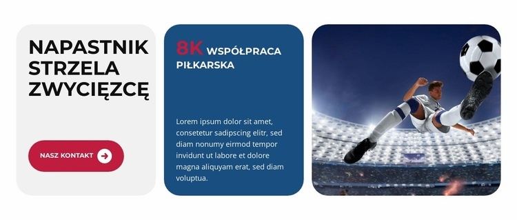 Niezatrzymana wydajność zespołu Projekt strony internetowej