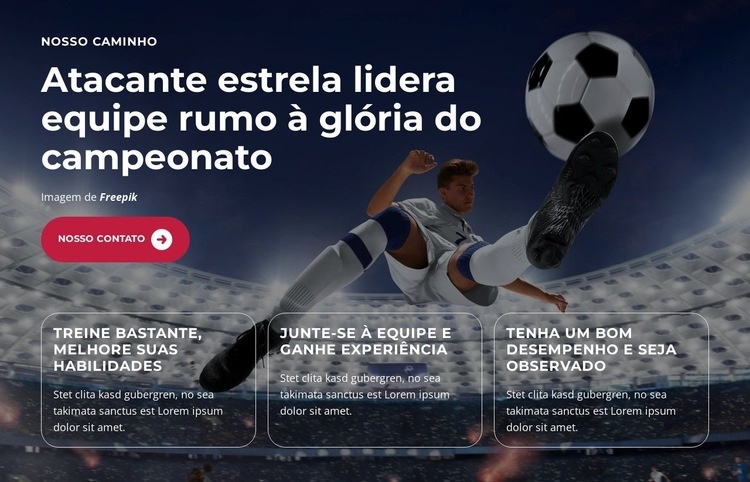 Jovens talentos brilham intensamente Landing Page