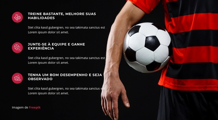 O zagueiro salva a partida Tema WordPress