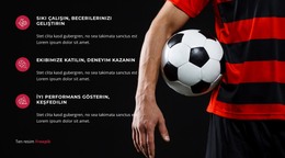 Defans Oyuncusu Maçı Kurtarıyor HTML Şablonu