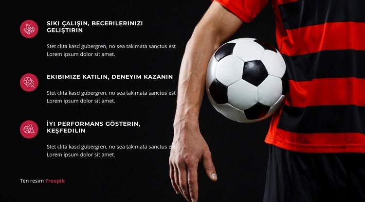 Defans Oyuncusu Maçı Kurtarıyor Bir Sayfa Şablonu