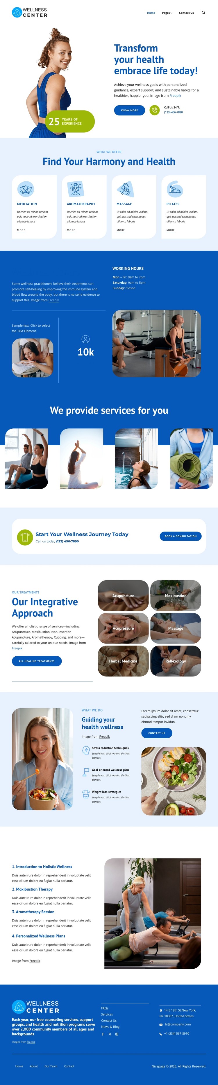 Transform your health today CSS Template