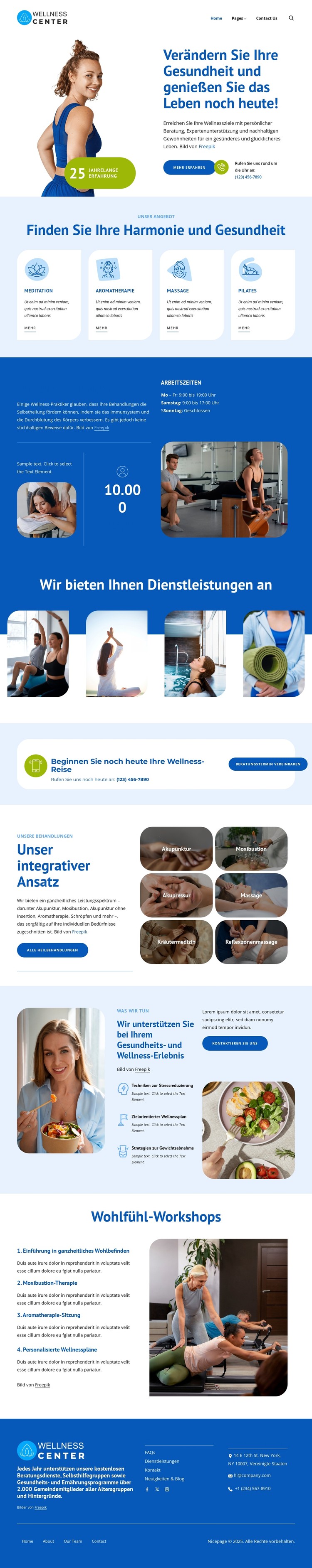 Verändern Sie Ihre Gesundheit noch heute CSS-Vorlage