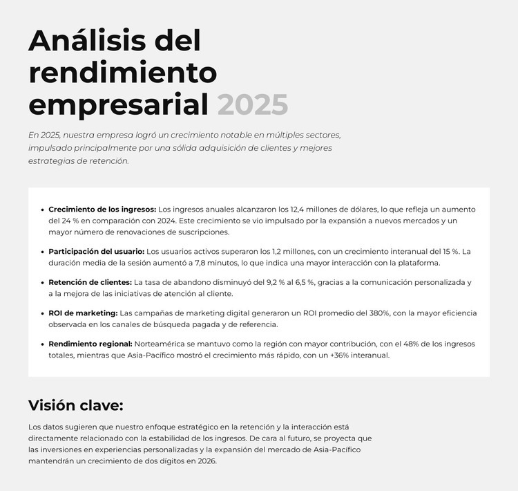 ROI de marketing Plantilla