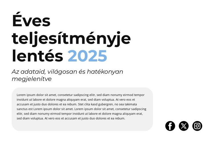 Bevételnövekedés Weboldal sablon