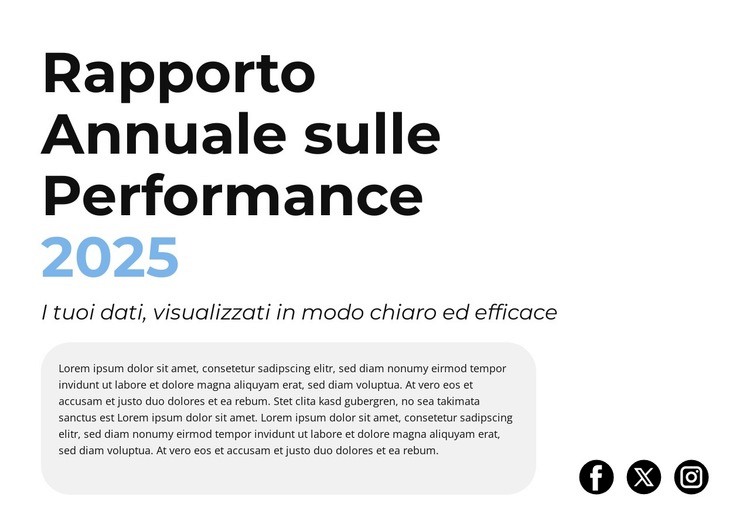 Crescita dei ricavi Modello HTML5