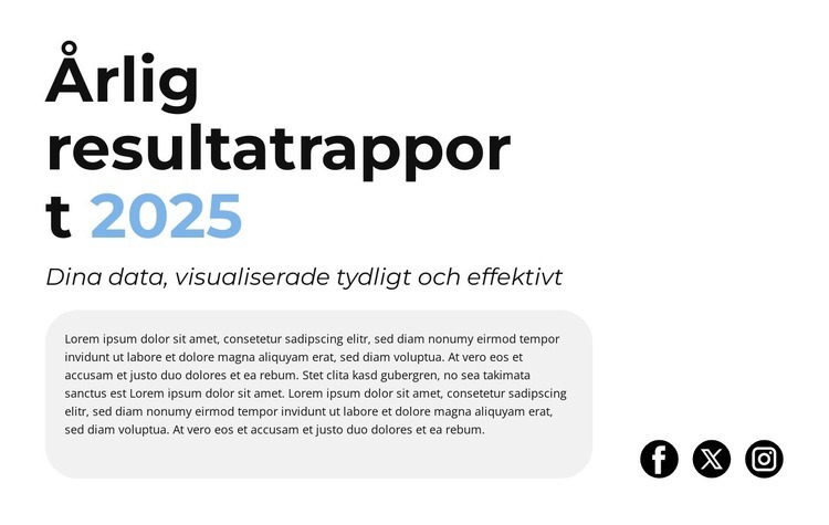 Intäktstillväxt HTML-mall