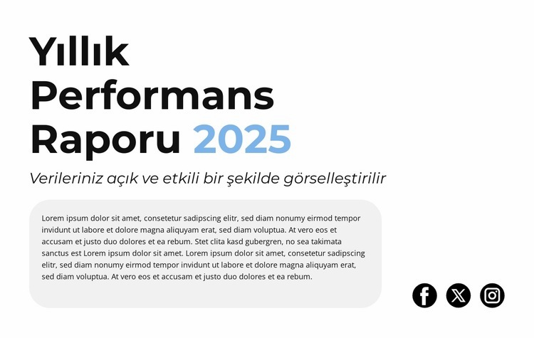 Gelir Büyümesi Şablon