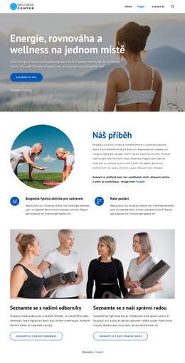 Fitness a pilates wellness centrum HTML Šablony