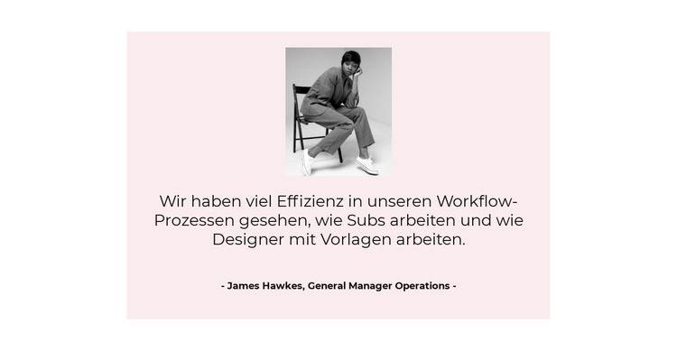 Feedback zur geleisteten Arbeit HTML-Vorlage