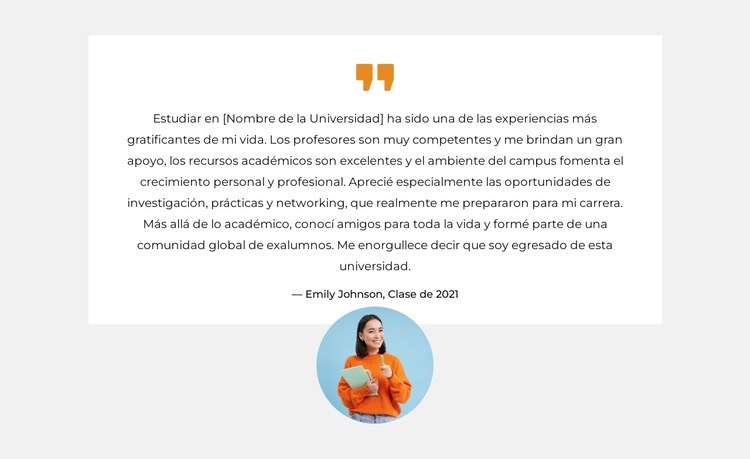 Conozca a nuestros graduados Plantilla de sitio web