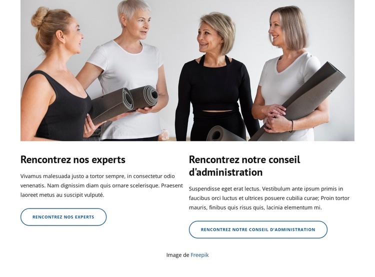 Pilates classique Modèle HTML