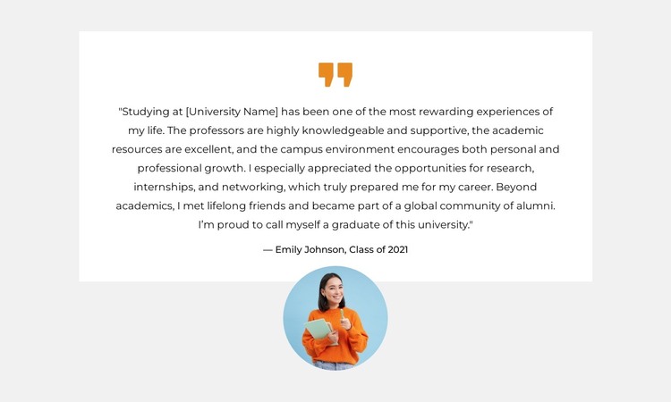 Meet Our Graduates HTML Template