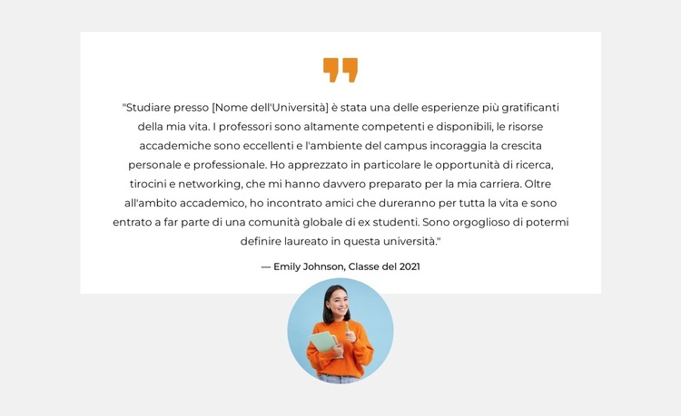 Incontra i nostri laureati Tema WordPress