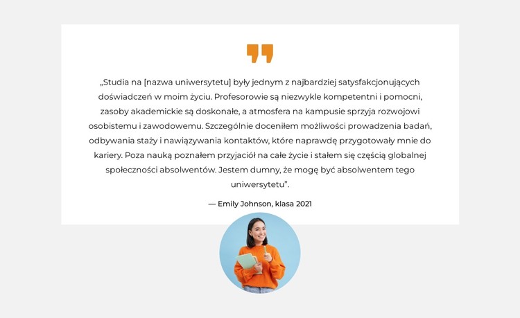 Poznaj naszych absolwentów Szablon CSS