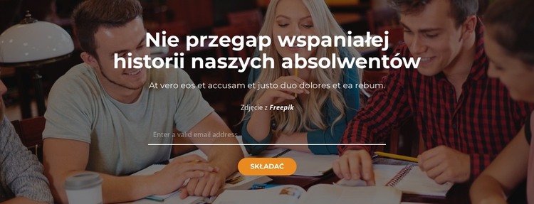 Nasi dumni absolwenci Szablon HTML