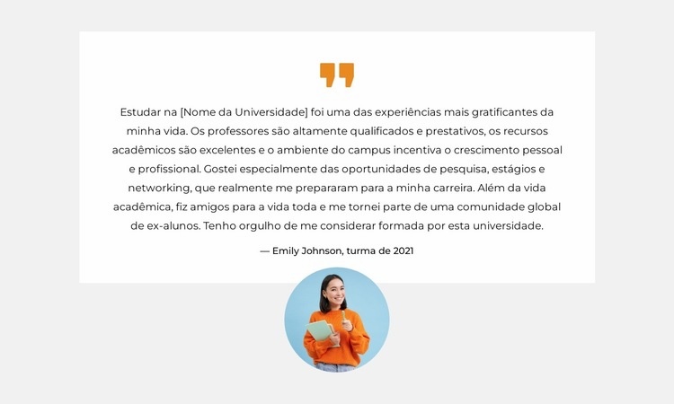 Conheça Nossos Graduados Design do site