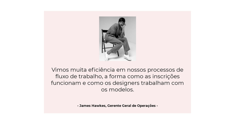 Feedback sobre o trabalho realizado Modelo HTML