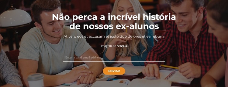 Nossos orgulhosos ex-alunos Tema WordPress