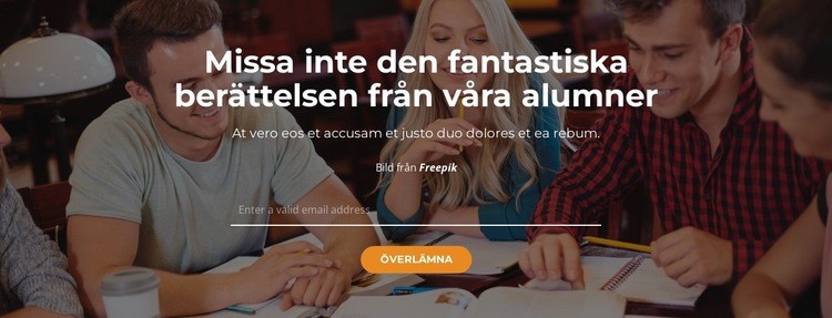 Våra stolta alumner HTML-mall