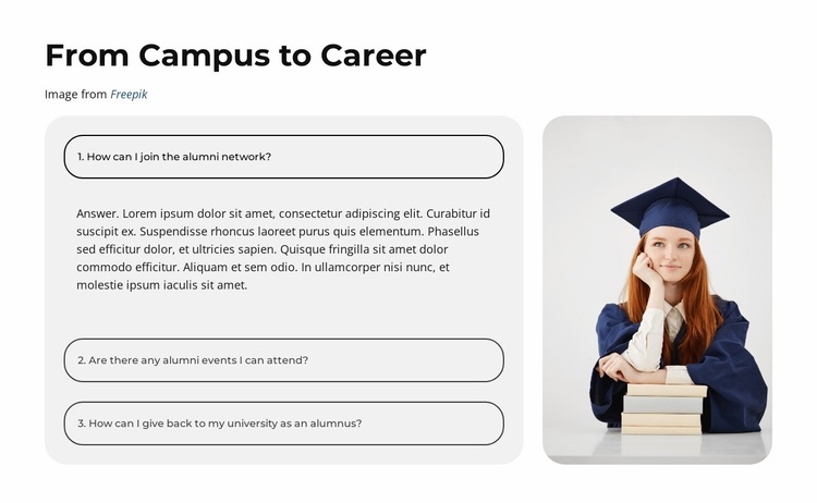 Voices of Our Alumni Website Design