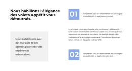 Page HTML Pour Deux Points De Travail