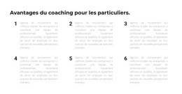 Six Points Au Travail - Modèle HTML5 Simple