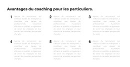 Six Points Au Travail : Modèle D'Une Page Facile À Utiliser