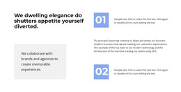 HTML Page For Two Points In Work