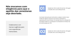 Página HTML Para Dois Pontos De Trabalho