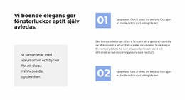 HTML-Sida För Två Punkter I Arbetet