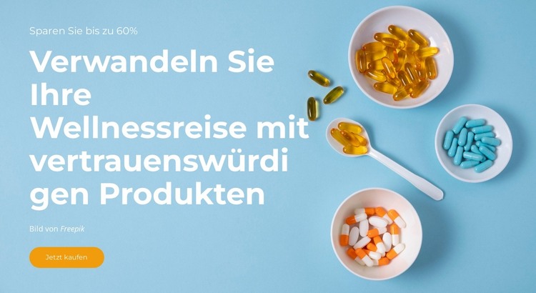 Tanken Sie Energie für Ihren Körper HTML-Vorlage