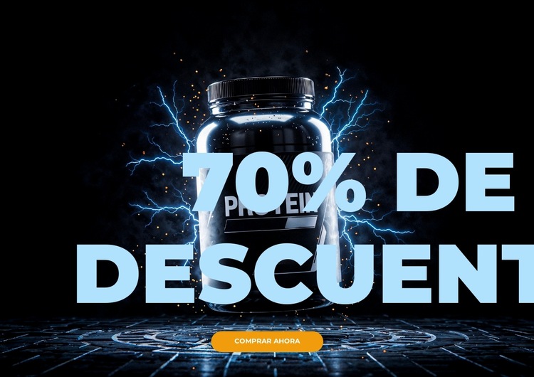 Energía, concentración y fuerza Plantilla de sitio web