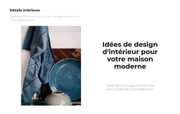 Ustensiles Décoratifs : Modèle De Site Web Simple