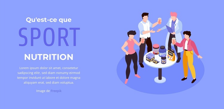 Améliorez votre santé Modèle de site Web