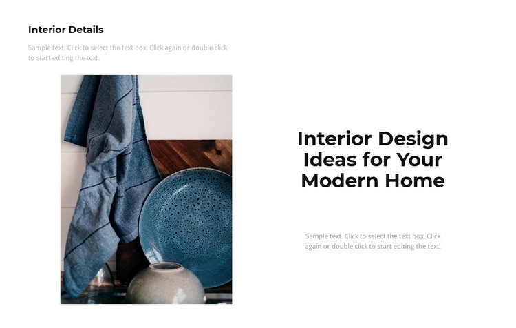 Decorative utensils Homepage Design