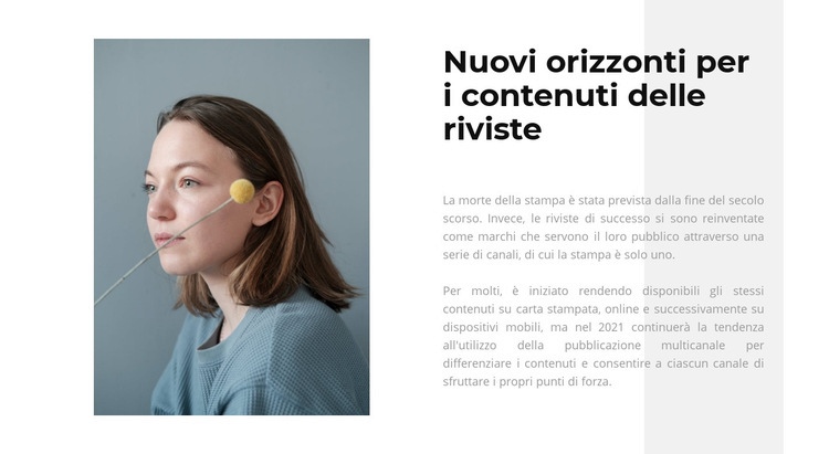 Nuova idea per un negozio Modelli di Website Builder