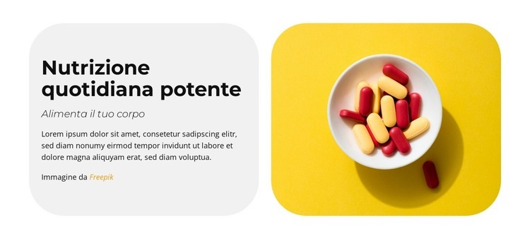 Integratori naturali Modello