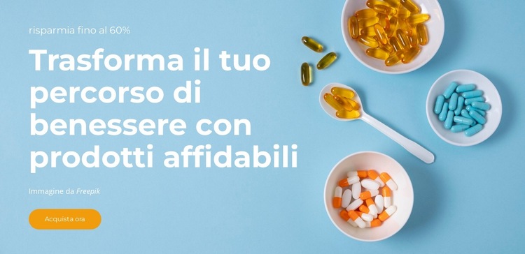 Alimenta il tuo corpo Modello di sito Web