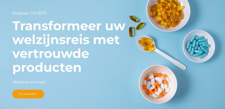 Geef je lichaam brandstof CSS-sjabloon