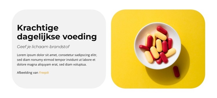 Natuurlijke supplementen CSS-sjabloon