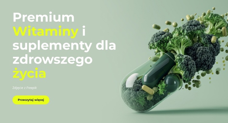 Wspieraj swoje ciało Szablon witryny sieci Web