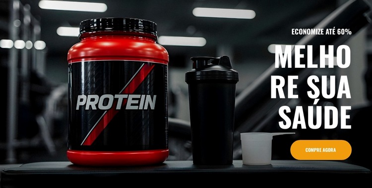 Nutrição Diária Poderosa Modelo de site